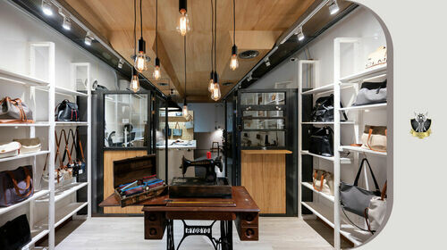 2024 法國設計獎金獎作品!思沐設計 展現手工包包店鋪的硬派風格