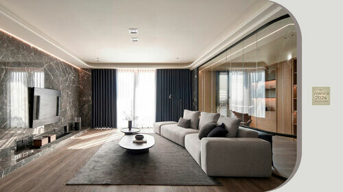 2024TAC世界設計獎獲勝作品 ! 南邑室內裝修設計 一場交織著深色調與奢華感的對話