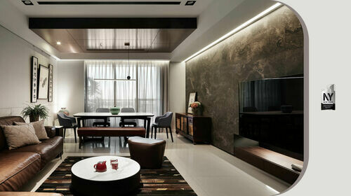 2024NYAD設計獎銀獎! 十晴室內裝修有限公司 山、水、畫 充滿中式藝術的家