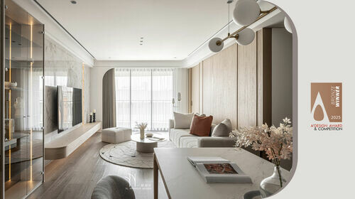 一秝室內裝修設計 晨露靜夜 | 2025 Bronze A' Design Award 榮獲銅獎!
