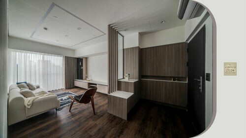 2024TAC世界設計獎獲勝作品 ! 宏畝室內裝修工程 看似衝突的配置在巧妙的搭配下相互呼應 達到絕美的平衡