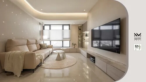 2023 IDA榮譽提名—— 若河設計 以木質調堆砌於室 讓日常中滿溢著銀鈴般的笑聲