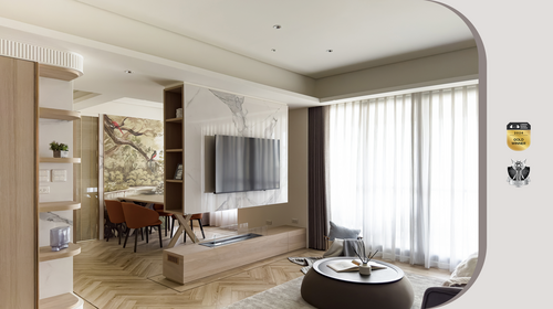 2024 倫敦設計金獎作品 ! 大喬福砌國際顧問 以延伸的曲線換取更多空間的節奏感 以藝術的概念奠定出環境的知性品味