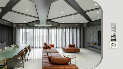  鎕荿室內裝修設計有限公司 流金漫舞 | 2025A'Design Award 銀獎、2024紐約建築設計銀獎、2024IDA佳作 !